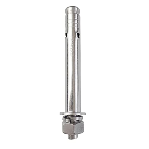 10 Pack M12x120mm Expansion Bolts Anchor Bolt 304 Stainless Steel External Hex Expansion Screw Bolt Sleeve Anchor Fastener Wall Concrete M12*120 10 Pack