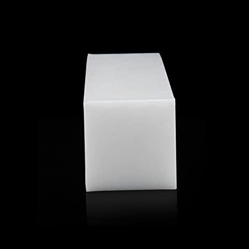 LEXININ 11.8 x 2.4 x 2.4 Inches Large NylonTapping Block, UHMW Plastic Tapping Block, Rectangular Solid Nylon Tapping Block for Engineering, Flooring, DIY, White