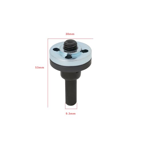 Angle Grinder Connecting Rod Adapter M10 53 x 30 mm High-Speed Steel Drill Mandrel Adapter for Cutting Disc Polishing Disc and Polishing Sponge Pack of 4