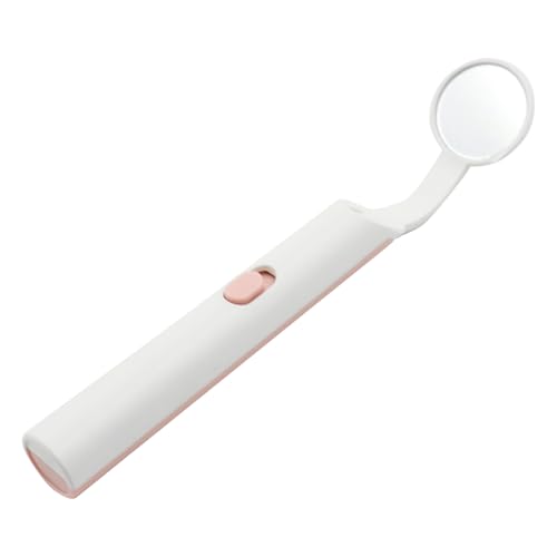 2 Piece Dental Mirror with LED Light, Anti-Fog Mouth Mirror for Oral Care