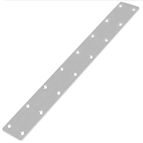 6 Pack 14-3/4" x 2" Long Flat Mending Plate Bracket, Stainless Steel 14-3/4" x 2" 6