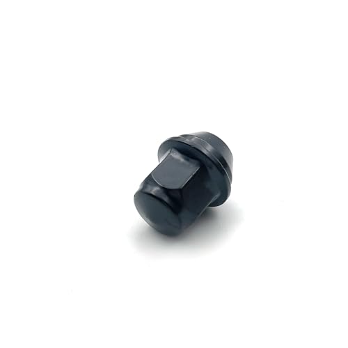 20 pcs M12x1.5 Black Lug Nuts 1-1/4" Heigh, Compatible with Focus, Fusion, Escape, EcoSport, Fiesta, Lincoln, MKC, MKZ, OEM Factory Style Replacement Lug Nuts