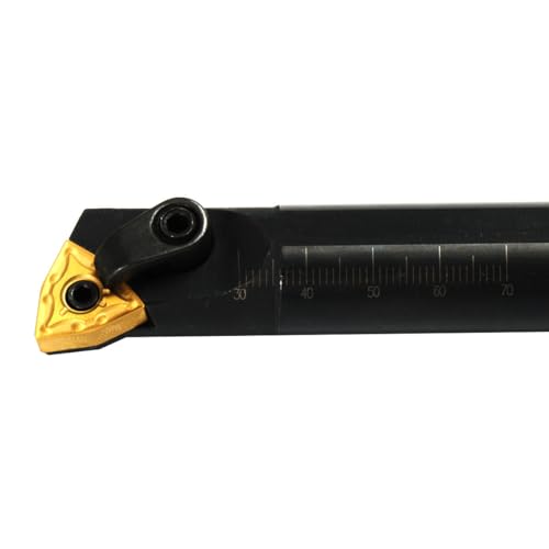 Maizoon CNC Rotary Tool Holder S20R-MWLNR08 Drill Rod + 10 Pieces WNMG0804 Carbide Insert + 2 Hex Key High Hardness Cutter DZ19