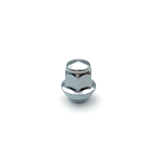 M12x1.5 Chrome Lug Nuts 1-1/4" Heigh, Compatible with Focus, Fusion, Escape, EcoSport, Fiesta, Lincoln, MKC, MKZ, OEM Factory Style Replacement Lug Nuts, 20 Pack