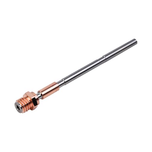 Sarini Upgraded Bi-Metallic Hot End Adapter with Coated Copper Block, 0.4mm V6 Hardened Steel Nozzle, Silicone Cap, Print Head, Compatible with Prusa I3 Nextruder 3D Printer
