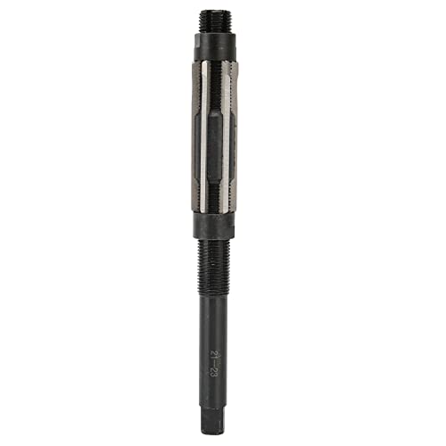 Nikou Adjustable Reamer, 6 Cutting Edges, 64 mm Length, 9SiCr 21-23 mm Adjustment Range, Adjustable Hand Reamer, Tension Reamer for Metal Materials
