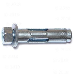 Hard-to-Find Fastener 014973262204 Hex Nut Sleeve Anchors, 1/2 x 2-1/4, Piece-25