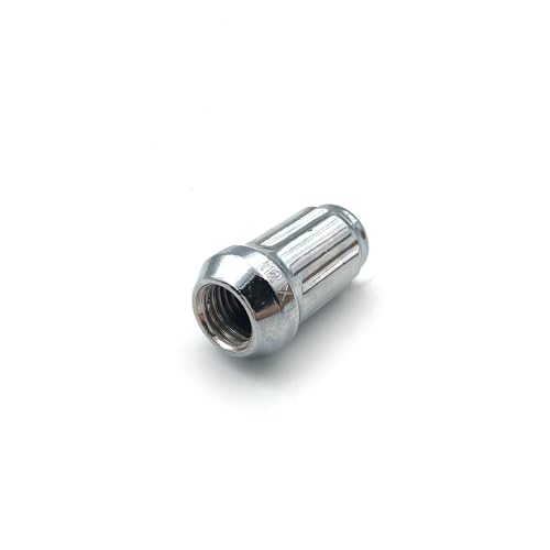 M12x1.5 Chrome Spline Lug Nuts, 20pcs Chrome Closed End Lug Nuts - Compatible with 2006-2019 Ford Fusion, 2000-2019 Ford Focus, 2001-2019 Ford Escape Aftermarket Wheel