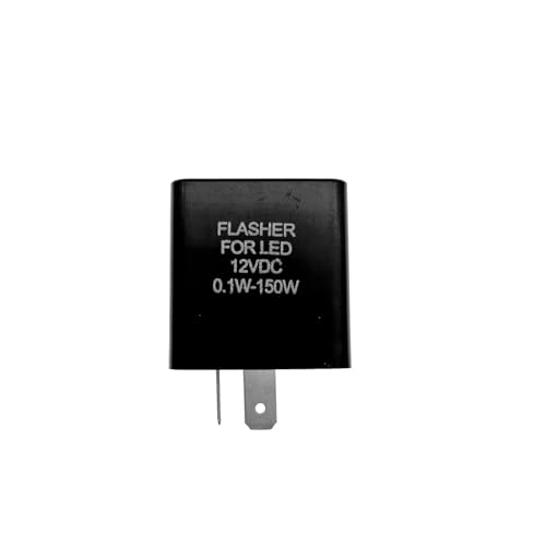 JZK 12V 2 Pin Flasher Relay Lamp Motorcycle Load Independent LED Flasher Relay LED Turn Signal Relay Turn Signal Relay for Light Electronic Fuser Relay