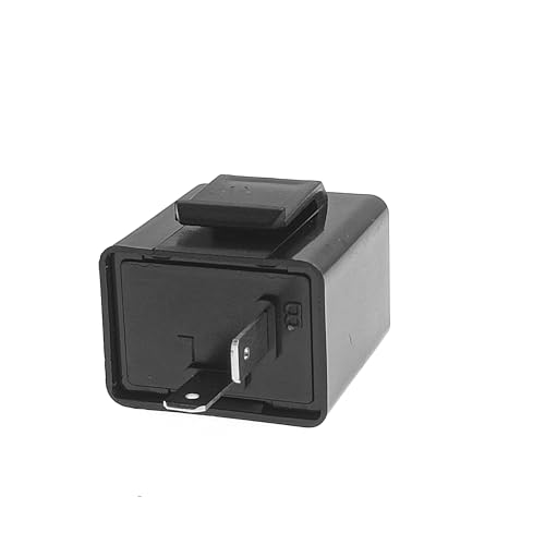 JZK 12V 2 Pin Flasher Relay Lamp Motorcycle Load Independent LED Flasher Relay LED Turn Signal Relay Turn Signal Relay for Light Electronic Fuser Relay