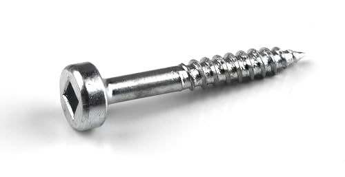 Kreg Zinc Pocket-Hole Screws, Pocket Hole Screws, 500 Count, 1-Inch