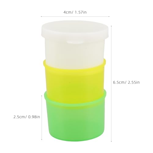 Reusable Medicine Cups Made of PVC 15 Set Stackable with Lid for Home and Travel for Practical Pill Organisation