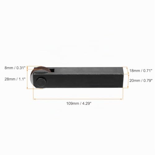 sourcing map Single Straight Knurled Wheel Linear Knurling Tool | Made of high-speed steel, with 1.0 mm pitch