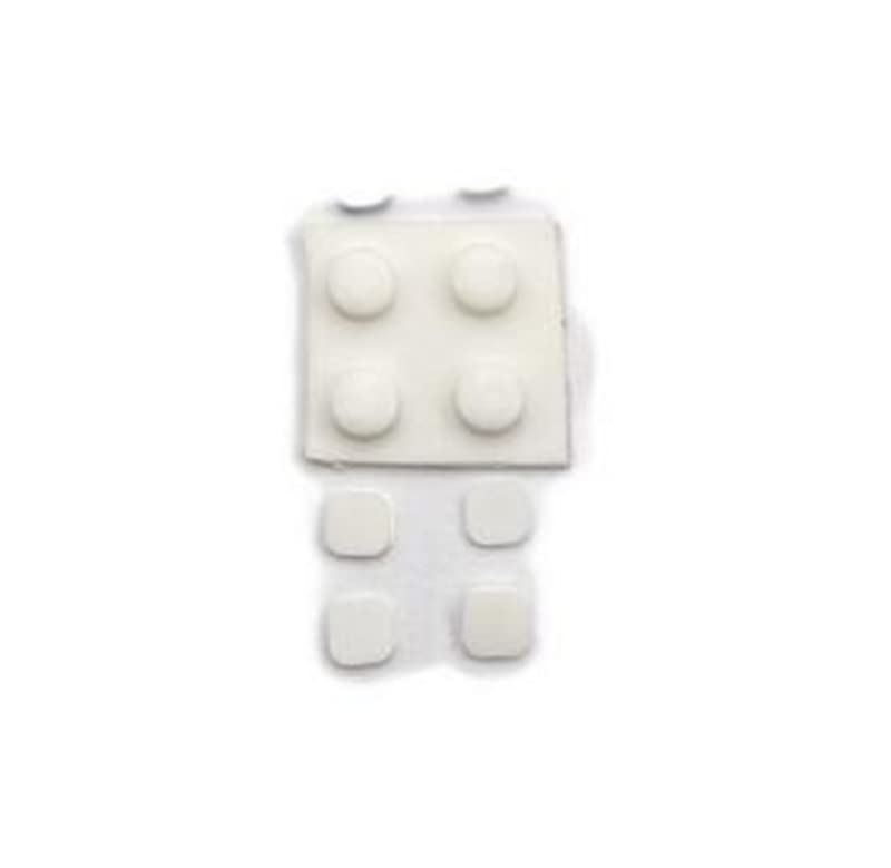 Upper LCD Screws Hole Cover for New 3DS XL LL Console Front Back Screw Rubber Feet Cover Replacement (White) White