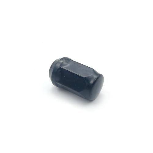 24 Pcs M14x1.5 Thread Bulge Acorn 1.38" Long Lug Nuts Black 3/4" 19mm Hex Compatible with Jeep Wagoneer, Grand Wagoneer, Ram 1500