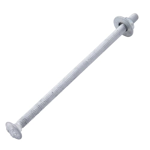 5/16" x 6" Carriage Bolts (25 PCS), Hot Dip Galvanized, Heavy Duty Round Head with Washers and Nuts