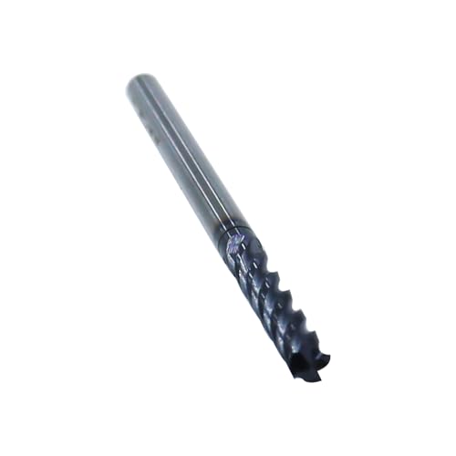 5Pcs 1/8in Solid Carbide Long End Mills, 4 Flute, 30 Degree Helix 5