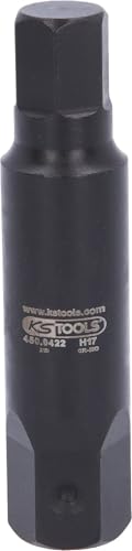 KS Tools 450.0422 Impact bit socket hex adaptor, 107mm, 17mm