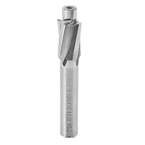 7Pcs M3-M12 Counterbore Milling Cutter High Speed Steel Pilot Slotting Tool End Mill Slot Drill Bit Set