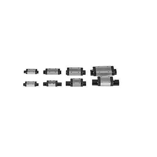 MGN12H Mini Linear Bearing Slide Rail Guide 200 mm Pack of 2 with 2 MGN12H Type H Block for DIY 3D Printer and CNC Machine XYZ L:200 mm 2 rails + 2 H block