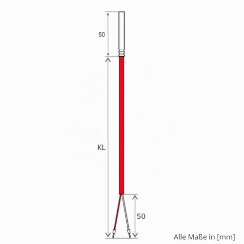 iOVEO 036HS05202 NTC 10KOHM Temperature Sensor / Cable Sensor / Solar Sensor / Temperature Sensor with Silicone Cable up to 200 °C, NTC, 2 Metres 2 Meter Single