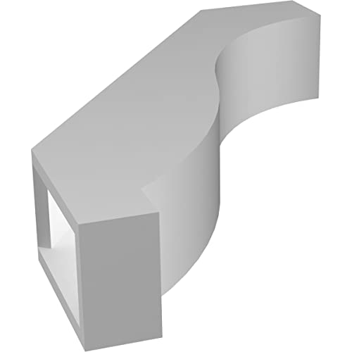 Ekena Millwork BRCP03X12X16BKR 3" W x 12" D x 16" H Baker Architectural Grade PVC Knee Brace 3"W x 12"D x 16"H