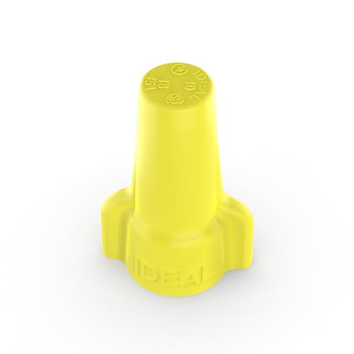 Ideal Electrical Wing-Nut® (30-651J) Wire Connector, Model 451® Yellow, 500/Jar