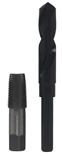 Drill America POU Series 3/4" and 1/2" NPT Carbon Steel Pipe Tap and HSS Drill Bit Sets
