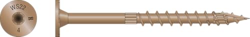 Simpson Strong-Tie SDWS22400DB-R50 Strong-Drive SDWS Timber Screws (Exterior Grade), 0.220 Inch x 4 Inch, Double-Barrier Coated, Washer Head, Sawtooth Point, Tan (Pack of 50) Pack of 1