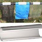 HD White Snap Clamp 2 Inch X 4 Inches Wide for 2 Inch PVC Pipe 8 Per Bag