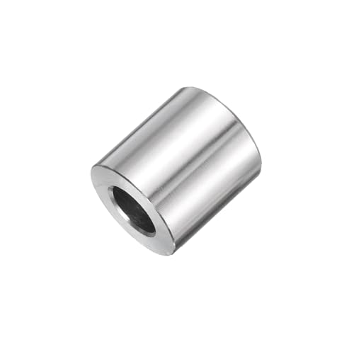 uxcell 25pcs Stainless Steel Spacer 3/8" Bore x 3/4" OD x 15/16" Length Screw Bushing Plain Finish Round Metal Spacer for M10 Screws Bolts and Rods 3/8" x 3/4" x 15/16"