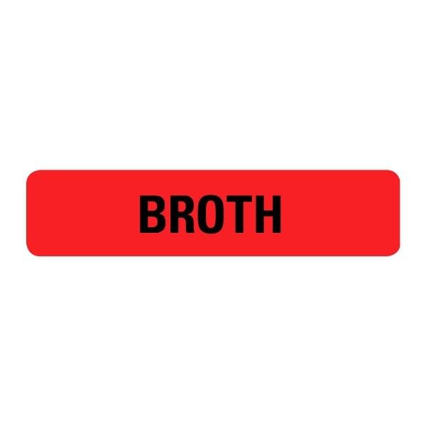 LabelValue Broth Food Service Medical Labels LV-MFSL4