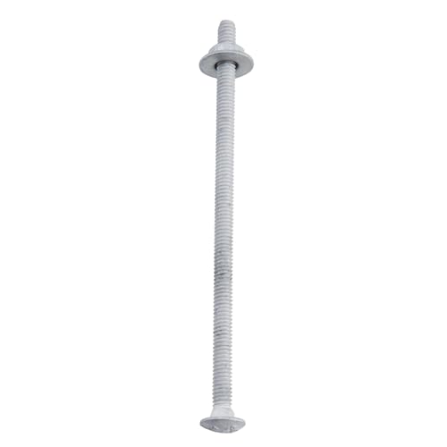 5/16" x 6" Carriage Bolts (25 PCS), Hot Dip Galvanized, Heavy Duty Round Head with Washers and Nuts