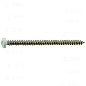 Hard-to-Find Fastener White Phillips Pan Sheet Metal Screws #10 x 3" #10 x 3"