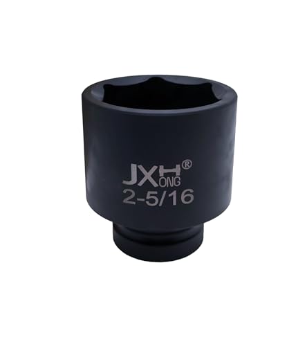 1" Drive 2-5/16" Impact Socket, 6-Point, Heat Treated Cr-V Alloy Steel