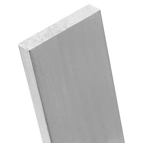 10 PCS 12 inch Length Aluminum Bar, 6061 Aluminum Flat Bar, 3/16 Inch Thickness × 1 Width Inch General Purpose Plate Aluminum Bar, Metal Aluminum Strips,