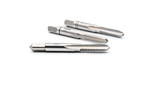 BAER HSSG Hand Tap Set 3-Piece Set M 6 x 1.0 - Tap - Taper Tap + Middle Tap + Finishing Tap - Thread Cutting