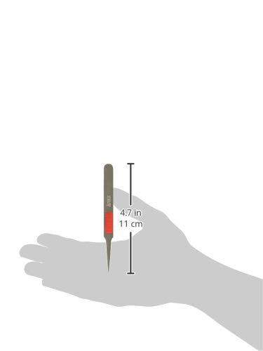 ANEX No.224 SUS410 Tweezers with Grip, Non-Adhesive, Ultra Sharp Type, 4.5 inches (115 mm) Tweezers with Grips