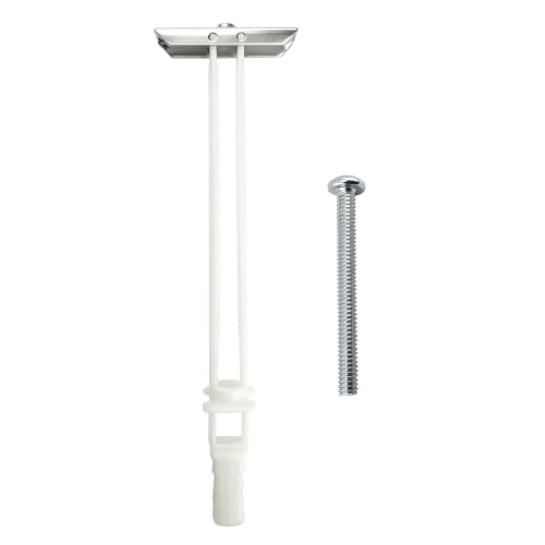 Heavy Duty Drywall Anchor Bolts Kit – 1/4"-20 with Included Bolts, Holds 270lbs Each in 1/2" Drywall, Ideal for TV Mounting & Shelves, Hollow Wall Anchors, 40 Packs