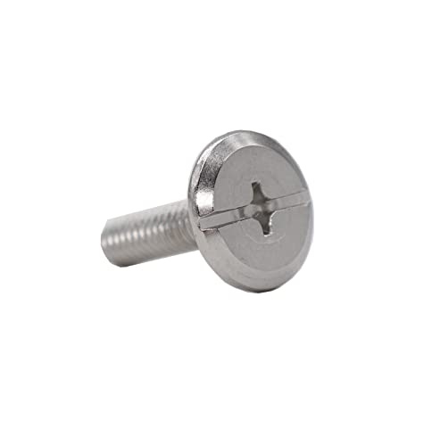 cSeao Hurricane Bolts - Sidewalk Screws, 1/4"-20 x 1-1/4 Inches, Fabric Fasteners for Hurricane Panels, Pack of 100
