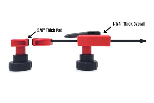 Taytools 12-Piece MFT Table Clamp Kit - 4" Vertical Clamps for Tables or Workbenches With 20mm Dog Holes - Includes Vertical and Horizontal Clamps, Bench Dogs, and Locking Knobs