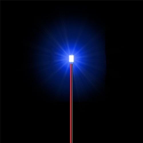 Pack of 30 0805 SMD LED Wired, Micro LED Pre-Wired 16 cm, Mini LED Model Making Lighting for DIY, Model Making LED Lighting RC Car, Model Railway & Miniatures (Blue Red Green) Red Blue Green