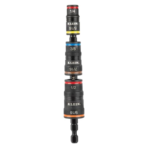 AWP Extreme Tool Backpack with Padded Straps, Klein 7-in-1 Impact Flip Socket Set with 1/4 to 9/16-Inch Sizes