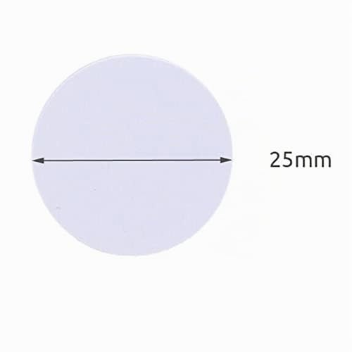 10x RFID Tag 125Khz Coin 25 mm Diameter PVC Transponder Waterproof Self-Adhesive (Not Writeable Only Read) 125 KHz pieces: 10