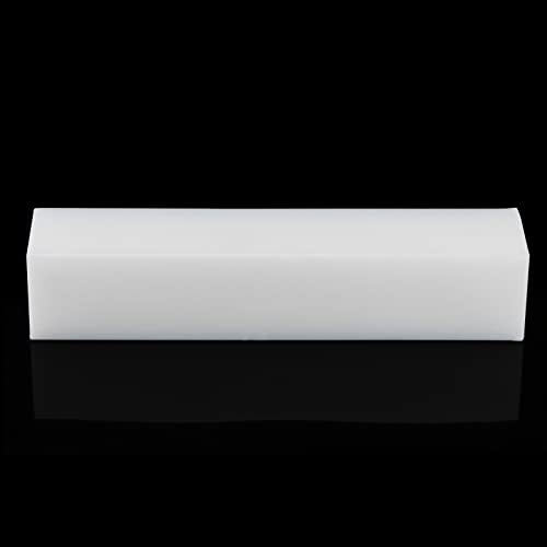 LEXININ 11.8 x 2.4 x 2.4 Inches Large NylonTapping Block, UHMW Plastic Tapping Block, Rectangular Solid Nylon Tapping Block for Engineering, Flooring, DIY, White