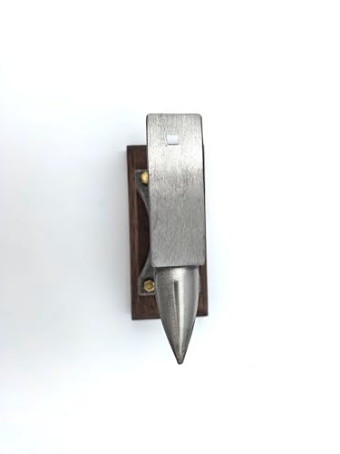 1.7Lbs Mini Horn Anvil,Forged Iron Anvil with Wenge Wood Base,Small Anvil