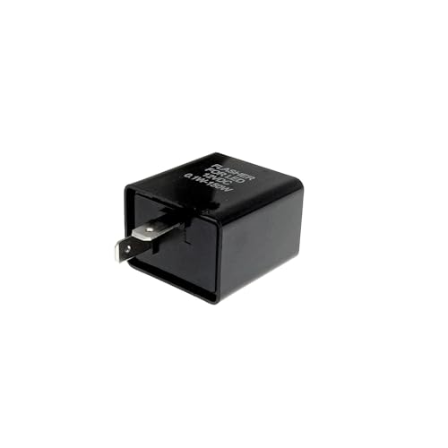 JZK 12V 2 Pin Flasher Relay Lamp Motorcycle Load Independent LED Flasher Relay LED Turn Signal Relay Turn Signal Relay for Light Electronic Fuser Relay