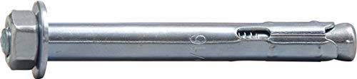 Hillman Sleeve Anchor Zinc Hex Head Concrete Masonry Expansion 5/16" x 2-1/2" Silver – 35 Pack