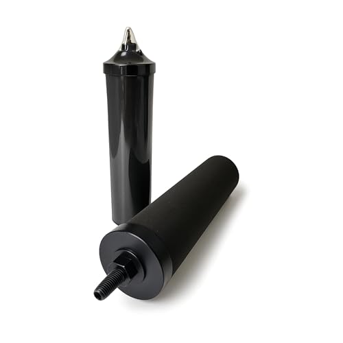 Nispira Premium Water Filter Black Element Cartridge Compatible with Berkey Countertop Water Purification System. Compared to Part BB9. 4 Filters Four Elements