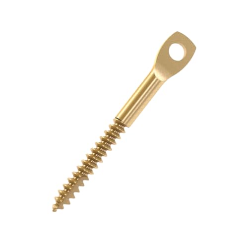 Bon Eyelag Screws for Wood – 3 Inch – Self-Drilling Zinc Plated Screws for Ceiling Wire Installation – 100 Pack